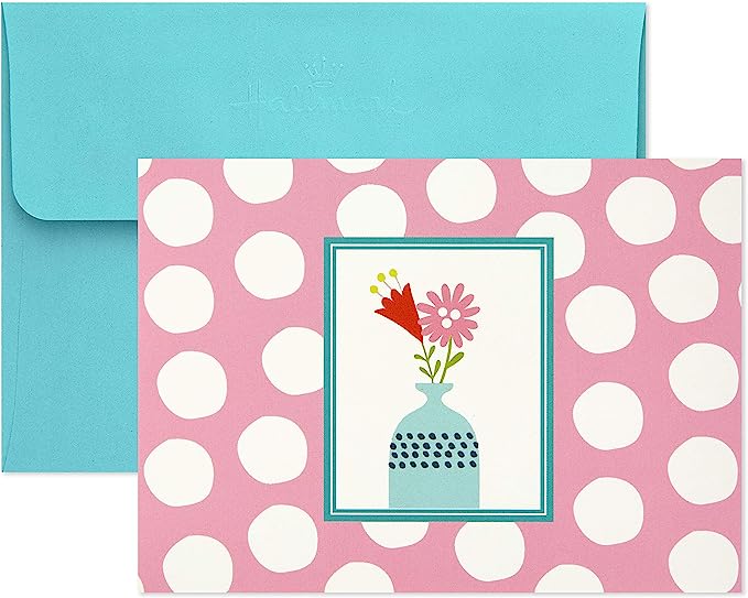 Hallmark Assorted Notecards (Stripes, Floral, Polka Dots, Bird, 40 Cards and Envelopes) - Image 3