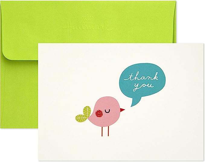 Hallmark Assorted Notecards (Stripes, Floral, Polka Dots, Bird, 40 Cards and Envelopes) - Image 6