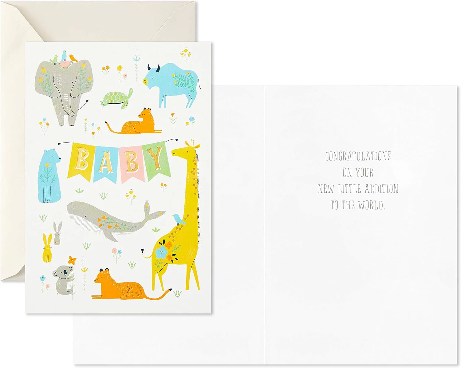 Hallmark Baby Shower Cards Assortment, 12 Cards with Envelopes (Rabbits, Animals, Baby Boys, Baby Girls) - Image 5