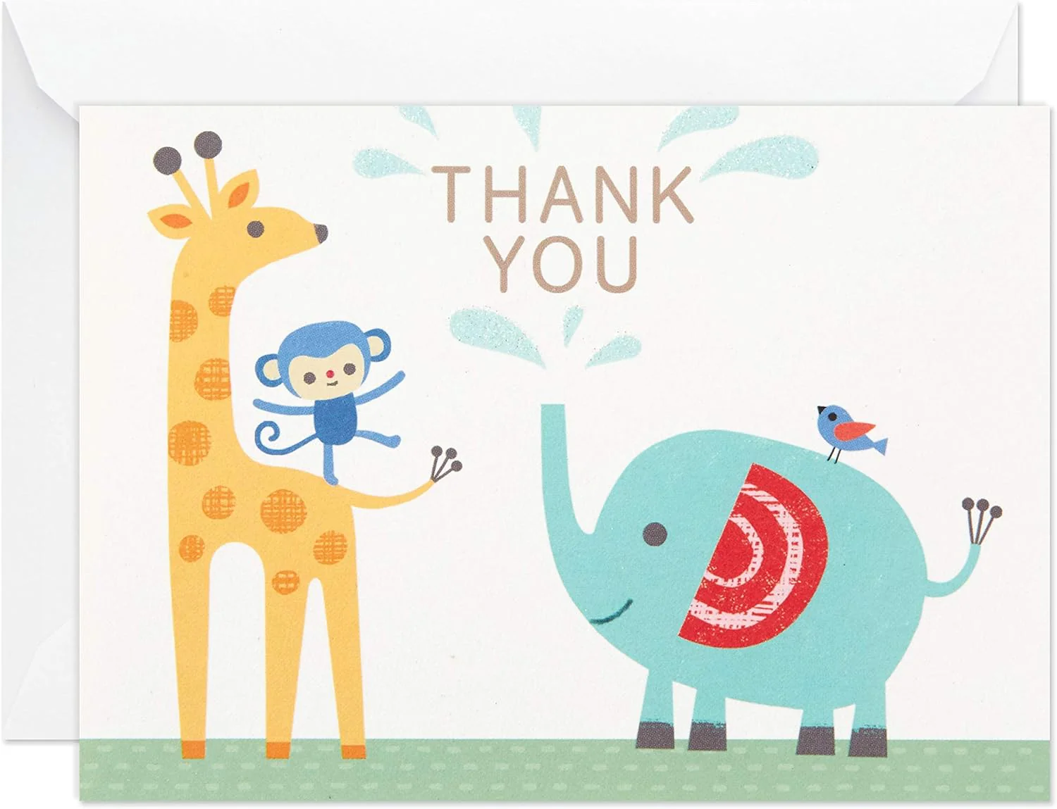 Hallmark Baby Shower Thank You Cards Assortment, Zoo Animals (50 Cards with Envelopes for Baby Boy or Baby Girl) - Image 7