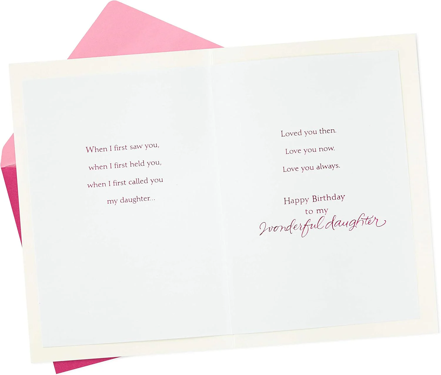 Hallmark Birthday Greeting Card for Daughter (Heart Cutout) - Image 2