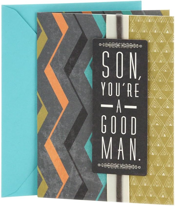 Hallmark Birthday Greeting Card to Son (Good Man, Great Son)