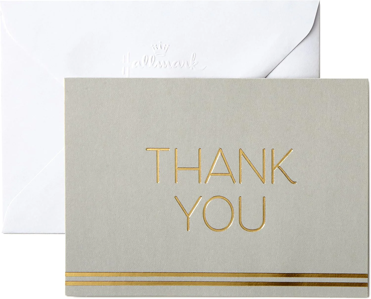 Hallmark Boxed Thank You Cards Assortment, Classic Gold Foil (Four Assorted Designs, 40 Cards with Envelopes) - Image 5