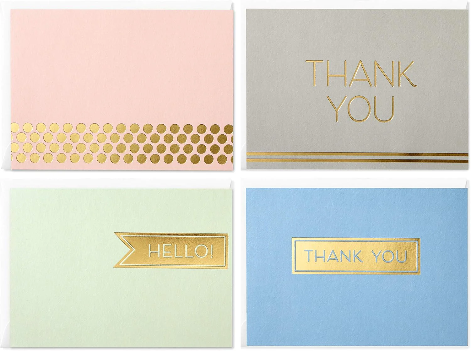 Hallmark Boxed Thank You Cards Assortment, Classic Gold Foil (Four Assorted Designs, 40 Cards with Envelopes) - Image 7
