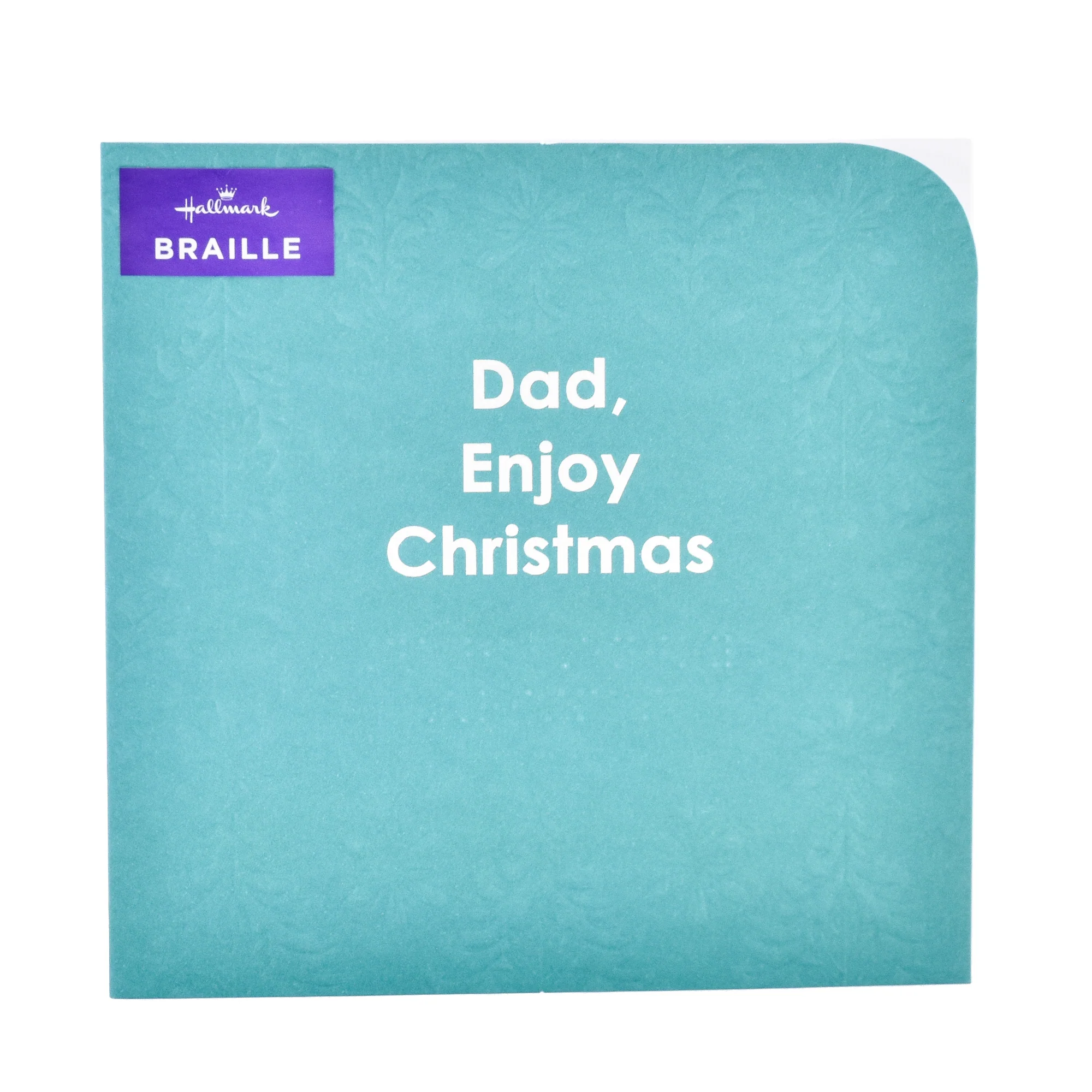 Hallmark Braille Christmas Card - For Dad