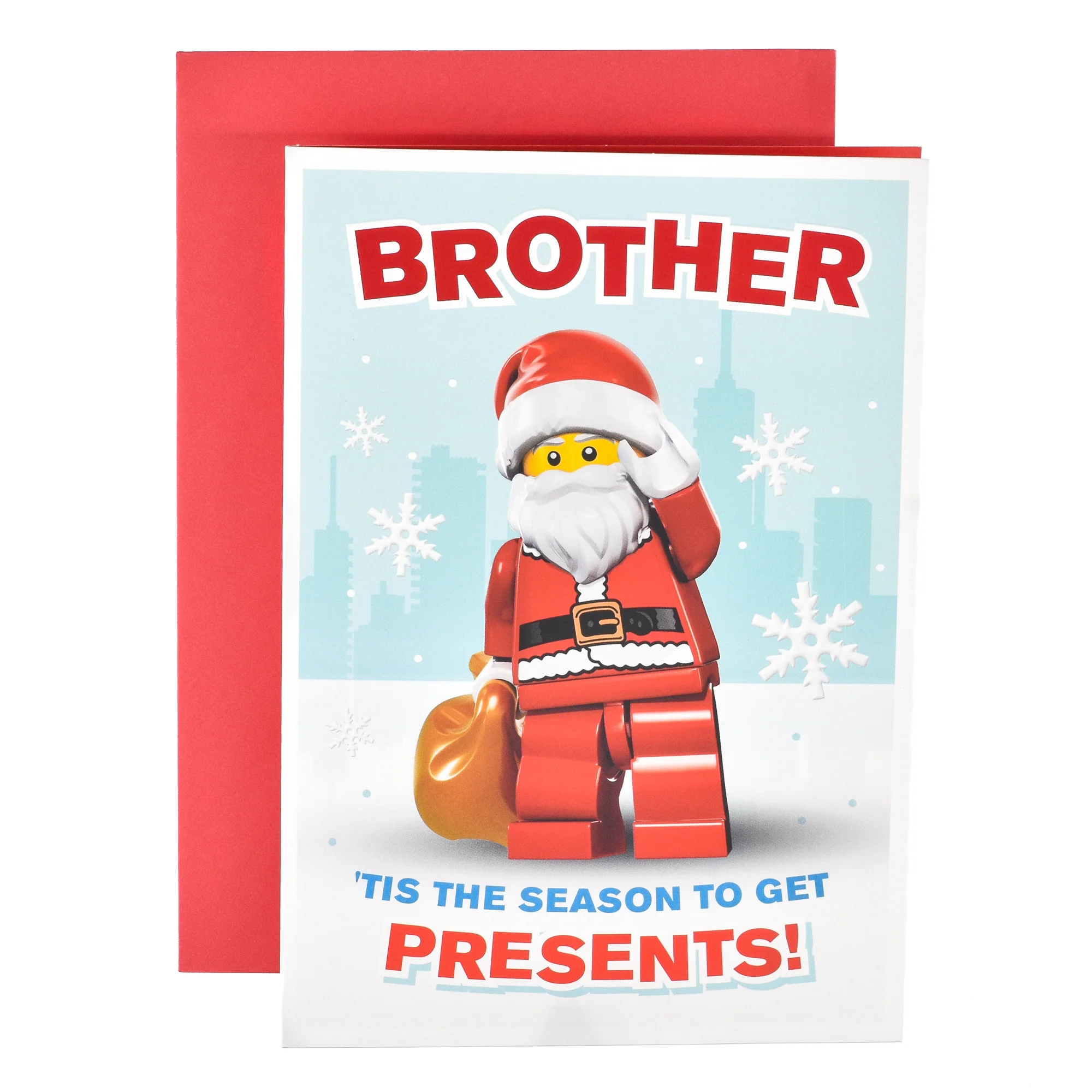 Hallmark Christmas Card For Brother - Lego Santa - Image 3