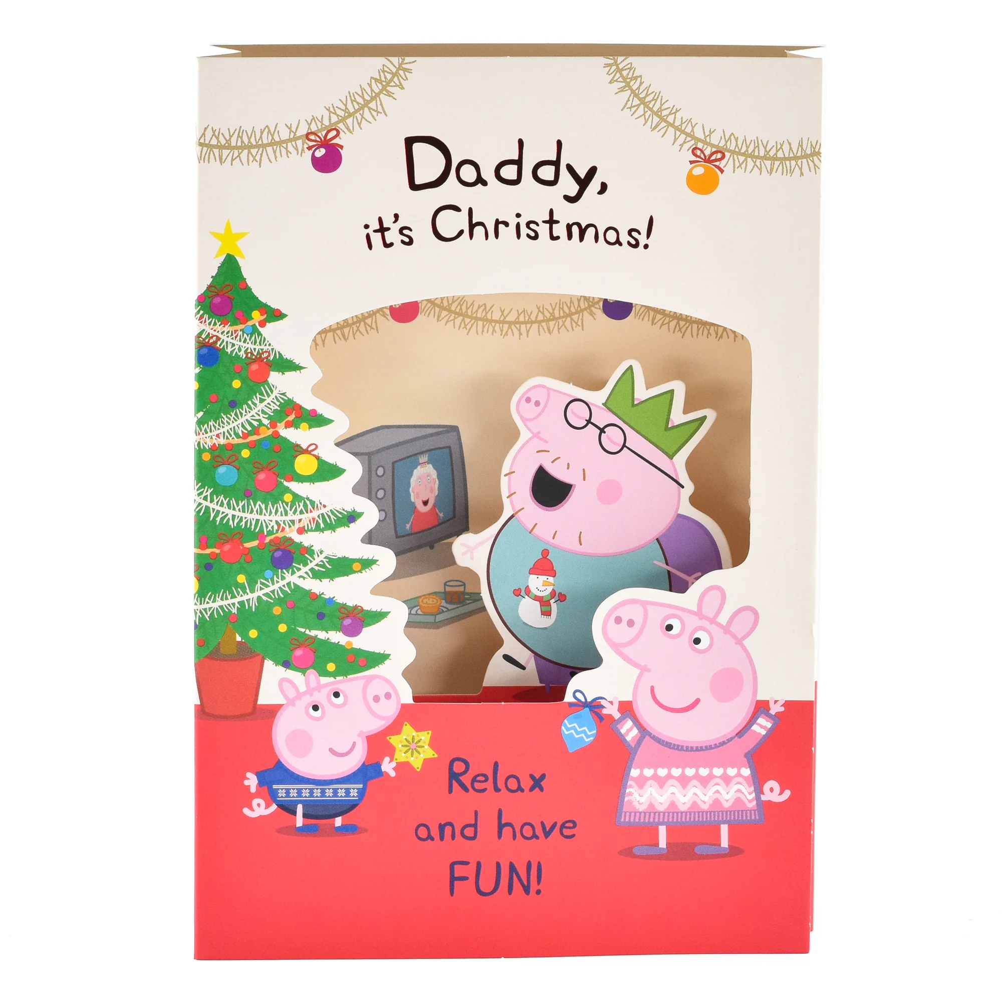 Hallmark Christmas Card For Daddy - Peppa Pig