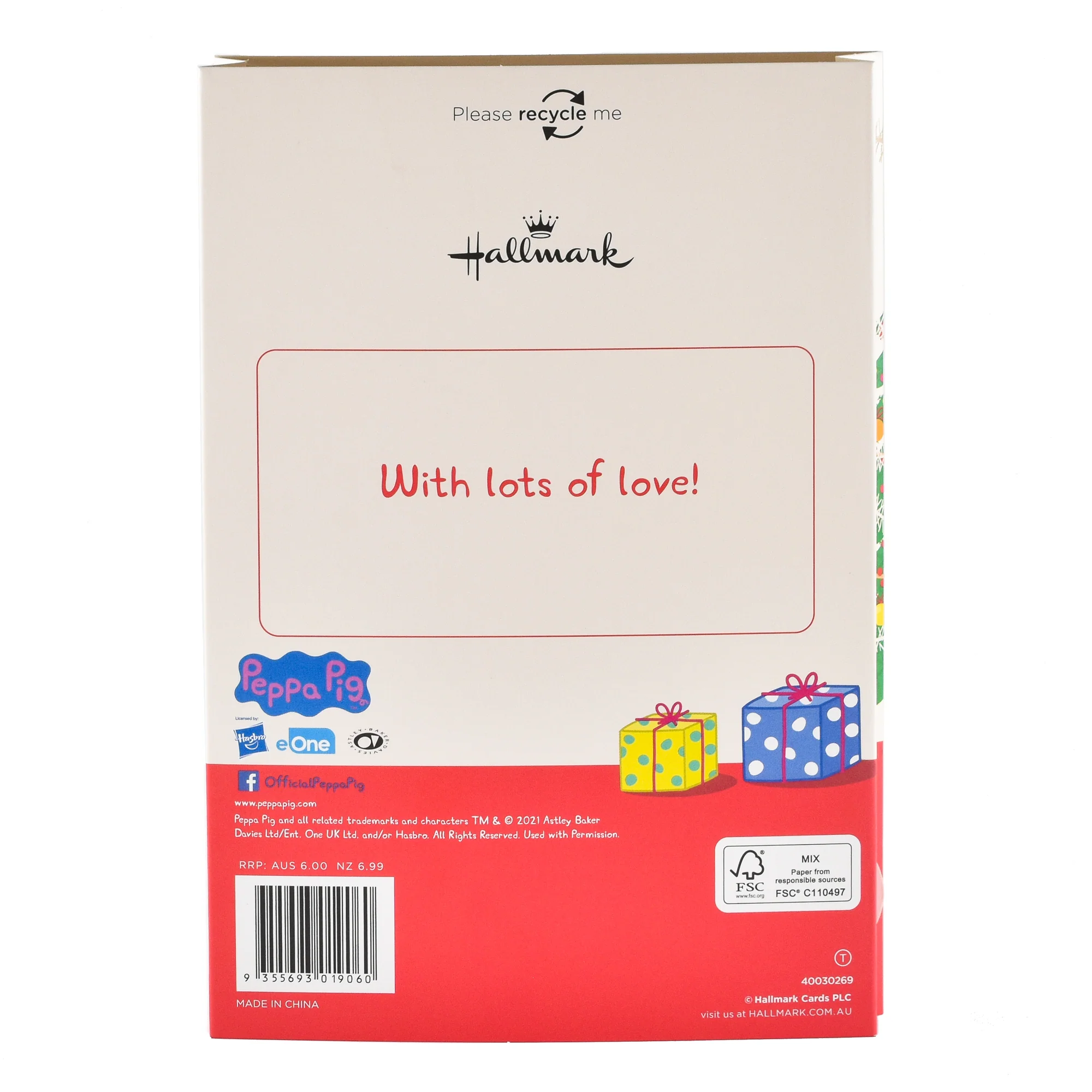 Hallmark Christmas Card For Daddy - Peppa Pig - Image 2