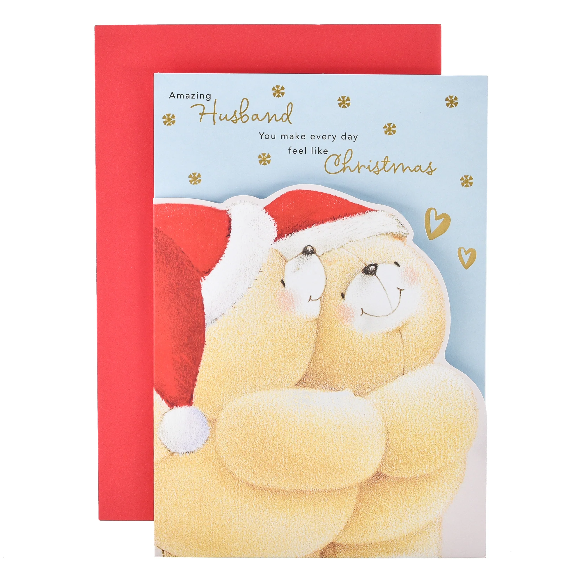 Hallmark Christmas Card For Husband - Forever Friends Bears - Image 2