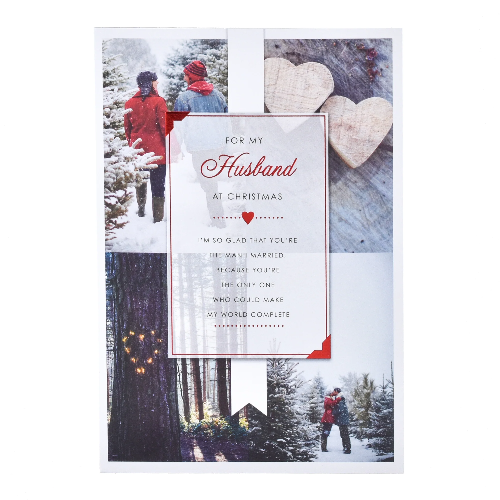 Hallmark Christmas Card  For My Husband - So Glad