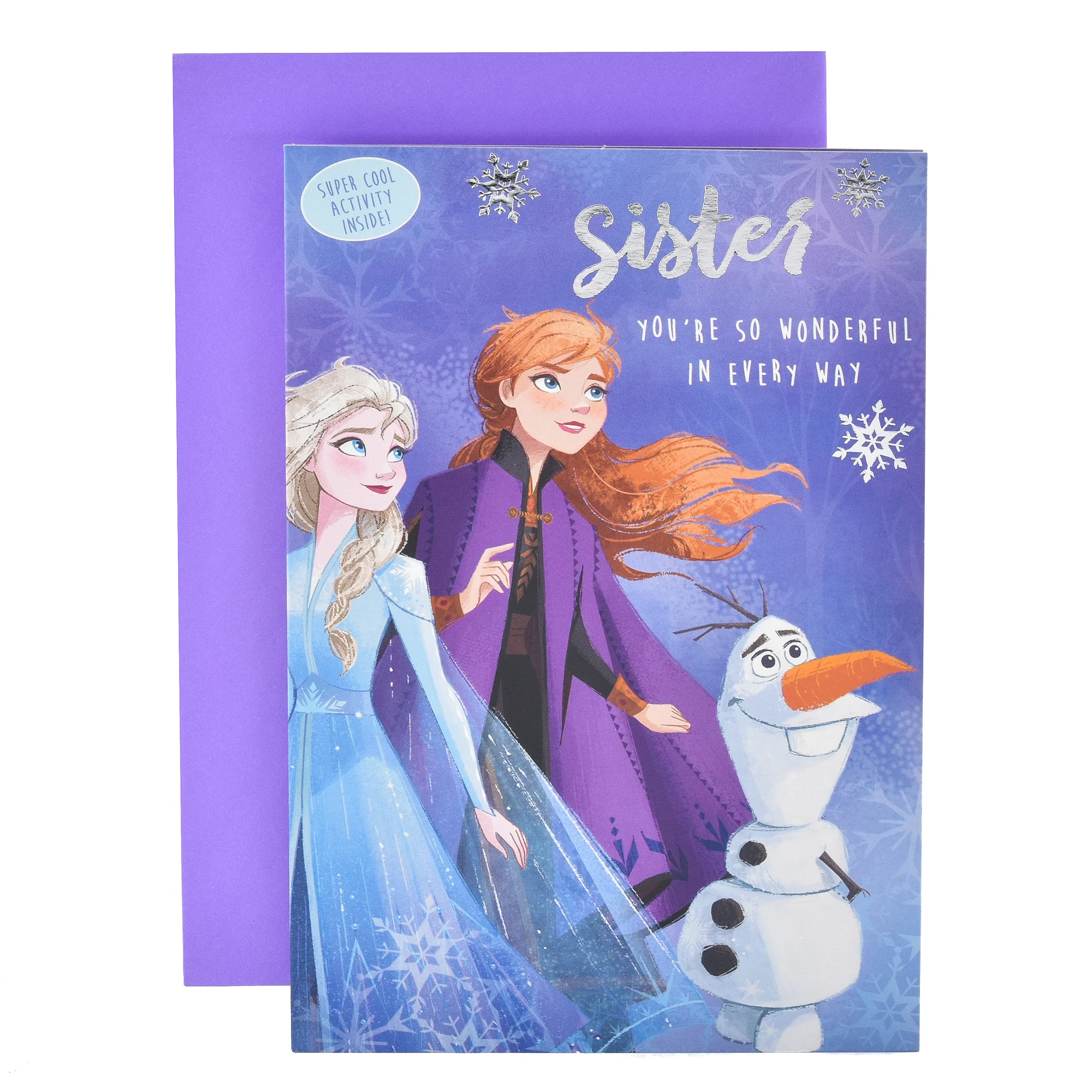 Hallmark Christmas Card For Sister - Disney Frozen Activity - Image 2