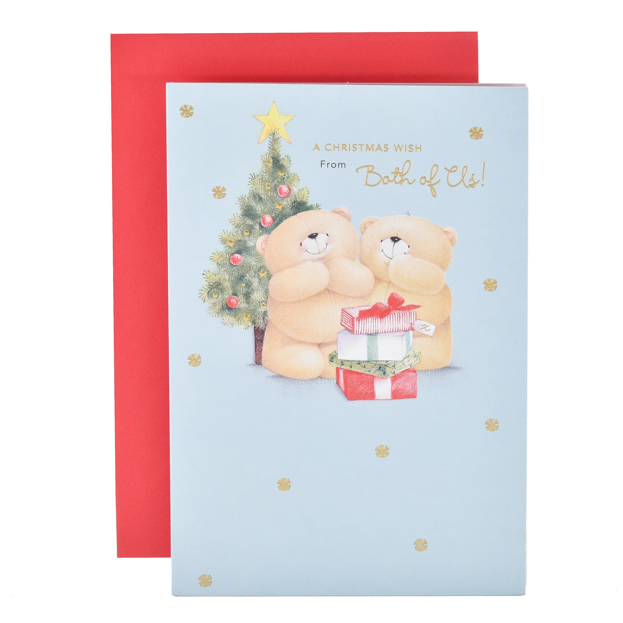 Hallmark Christmas Card From Both Of Us - Forever Friends Bears - Image 3
