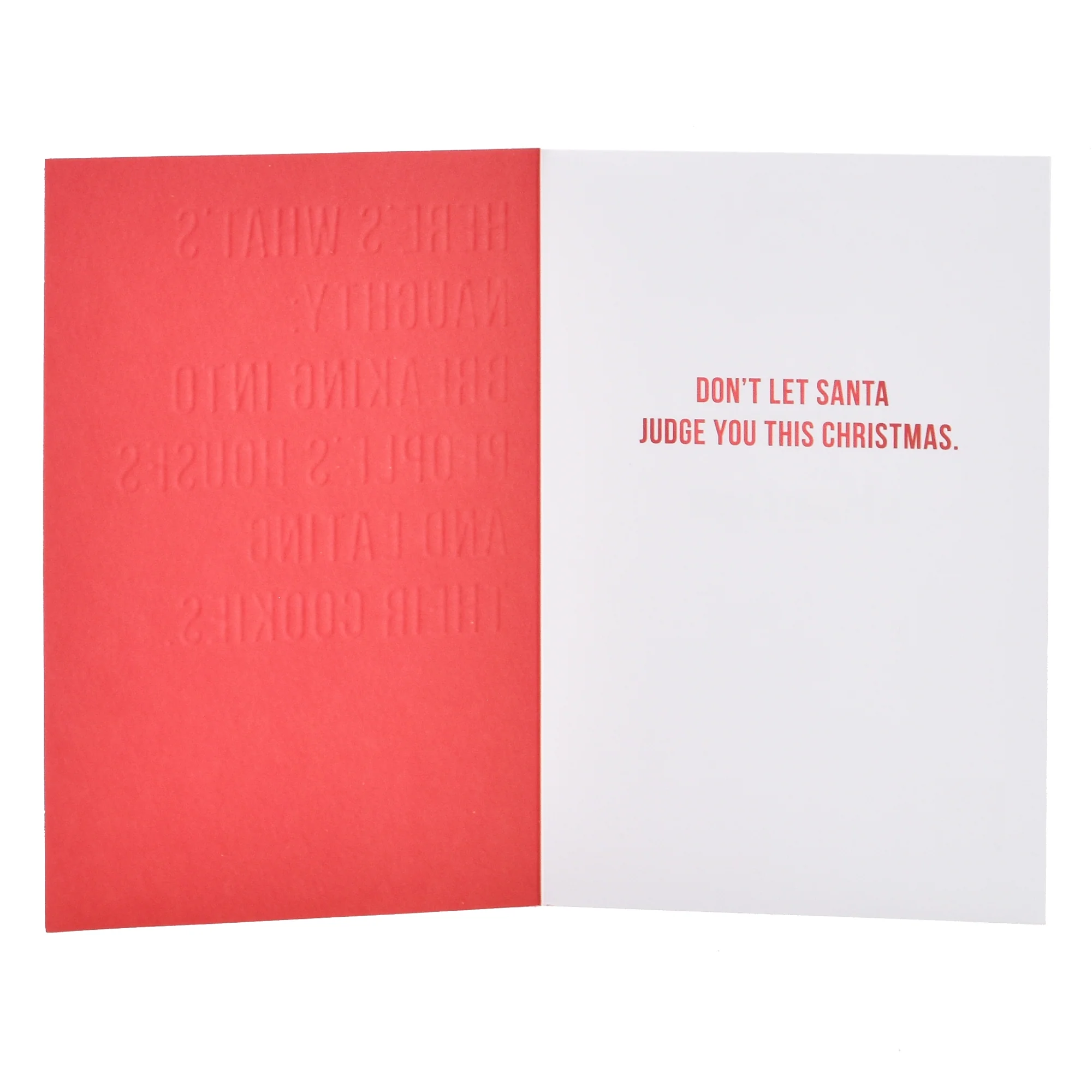Hallmark Christmas Card  - Naughty List - Image 2