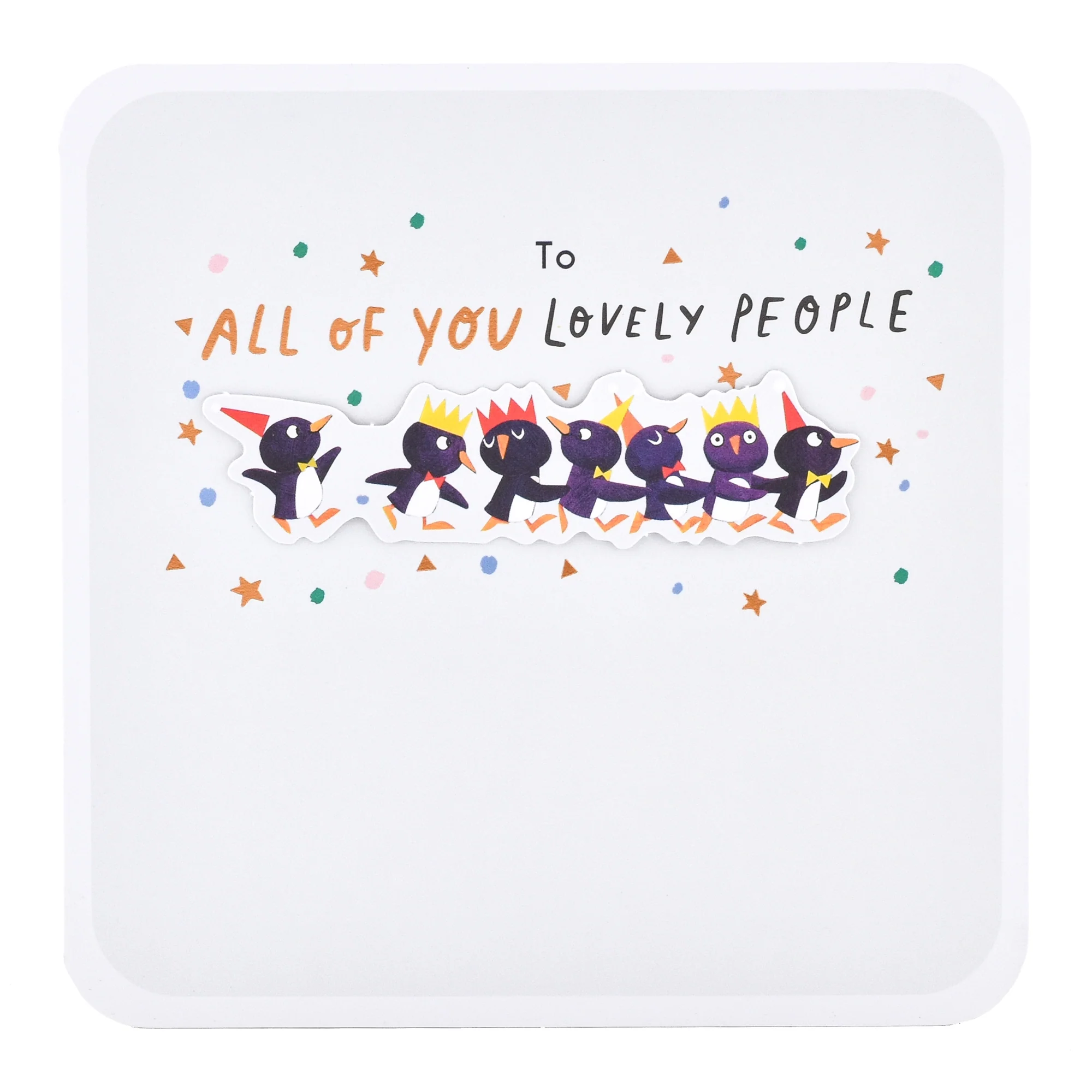 Hallmark Christmas Card To All - Penguin Parade