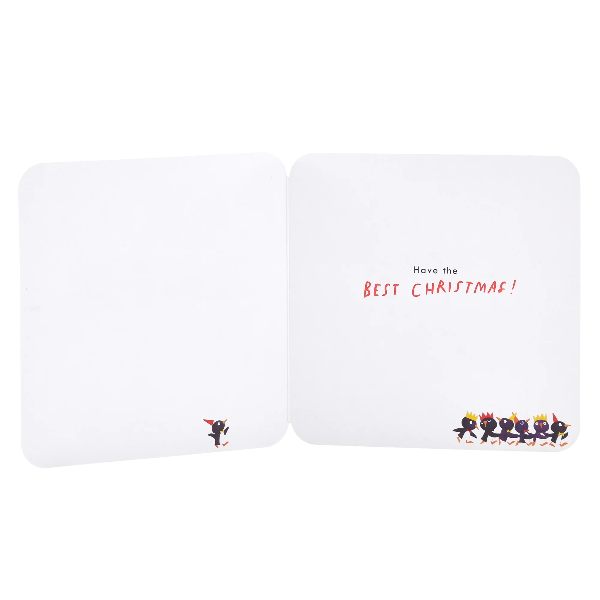 Hallmark Christmas Card To All - Penguin Parade - Image 2