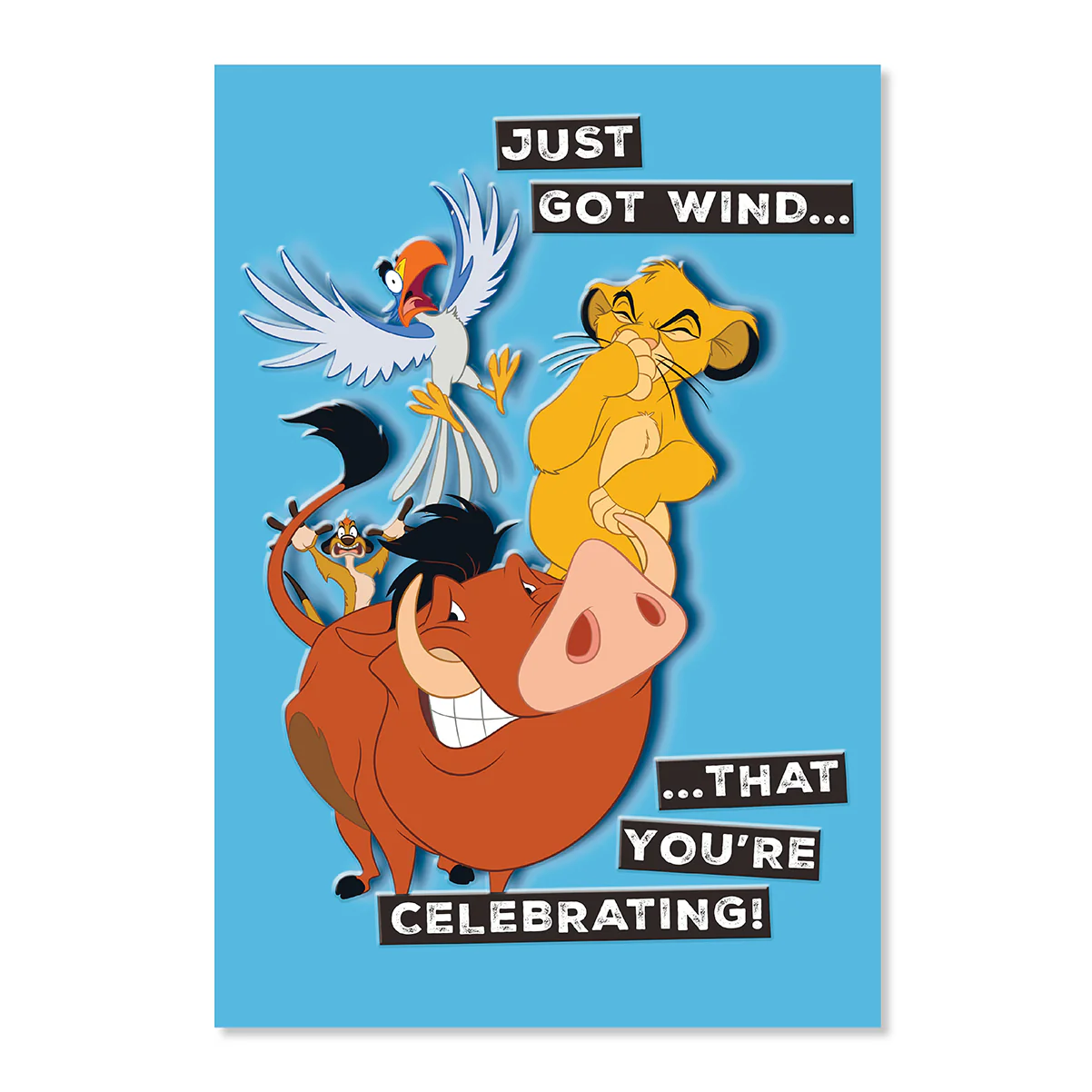Disney The Lion King Greeting Card - You're Celebrating