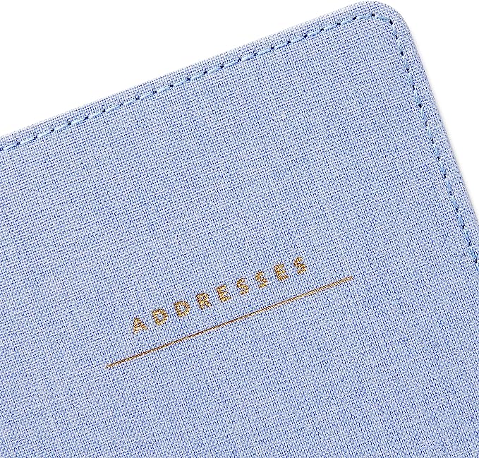 Hallmark Hardcover Address Book (Blue Chambray) - Image 5