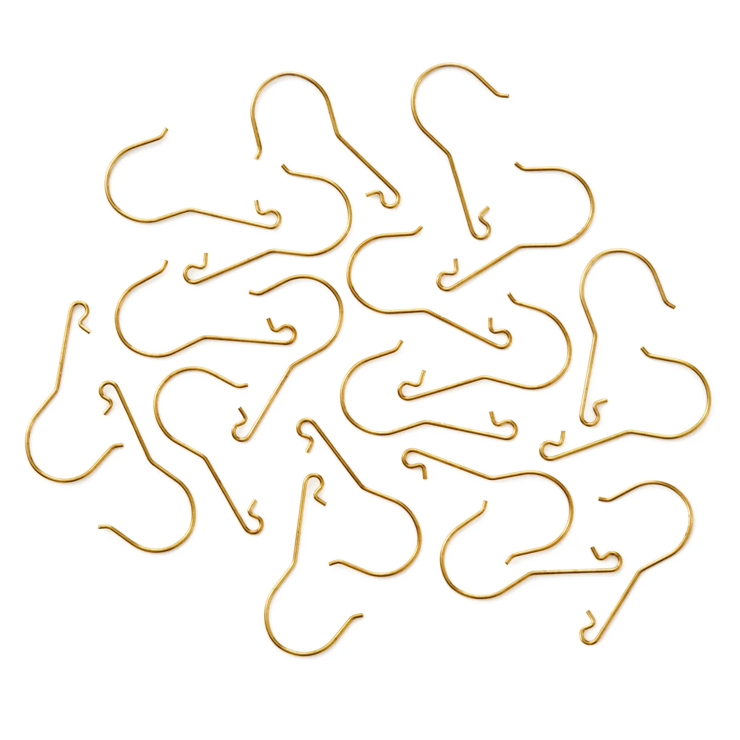 Hallmark Keepsake Christmas Ornament Hooks (Brass, Metal), Set of 20 - Image 3