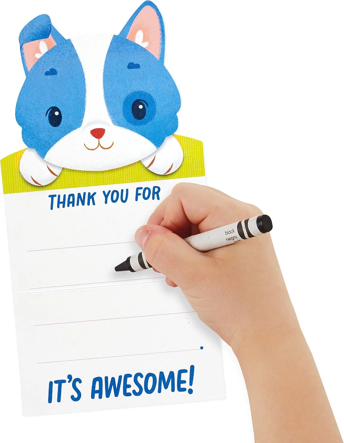 Hallmark Kids Fill in The Blank Thank You Cards Assortment, Dogs and Cats (24 Thank You Notes and 40 Stickers) - Image 8
