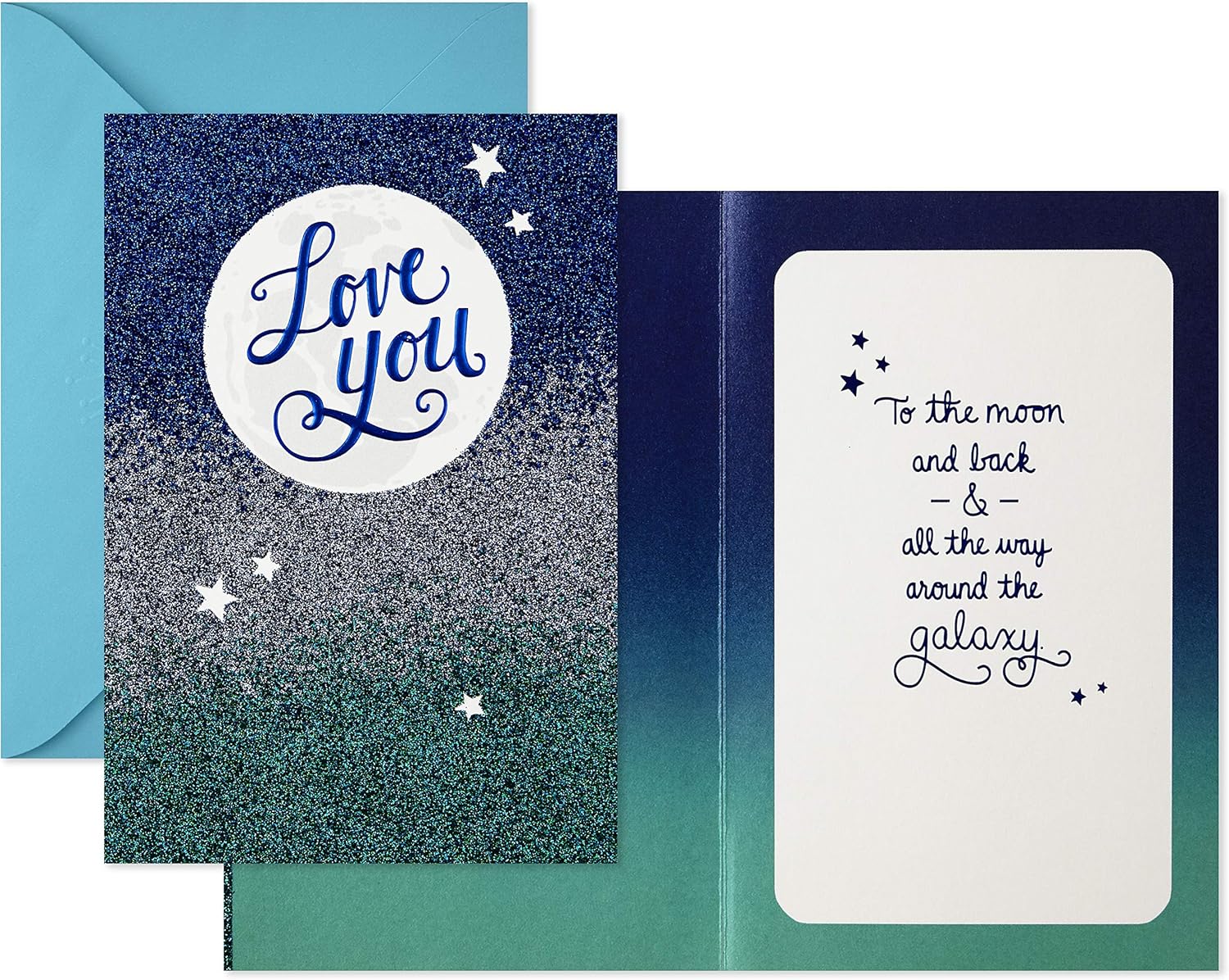 Hallmark Love Card, Love You to The Moon (Anniversary Card or Birthday Card), 499RZB1327 - Image 2