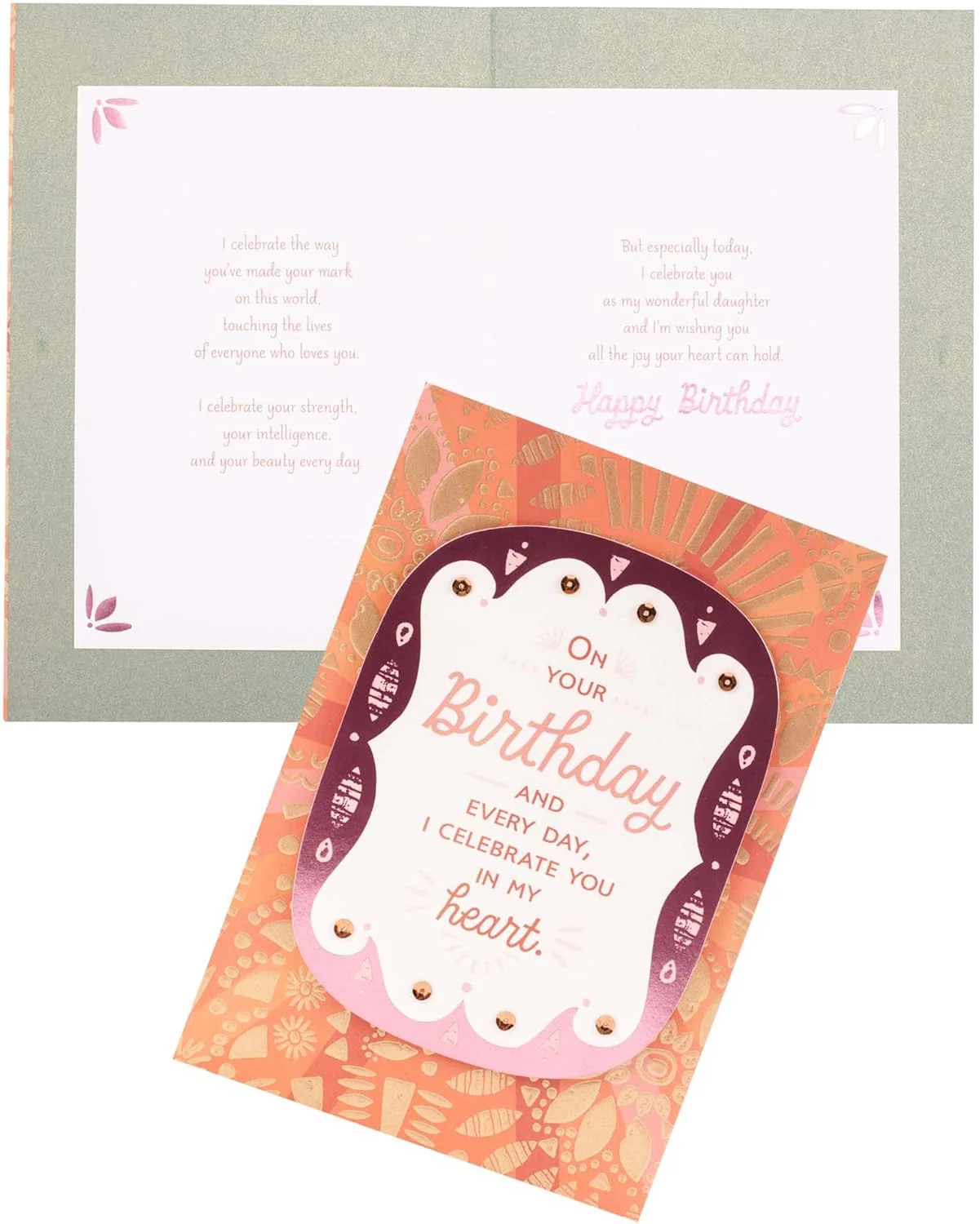 Hallmark Mahogany Birthday Card for Daughter (I Celebrate You) - Image 3