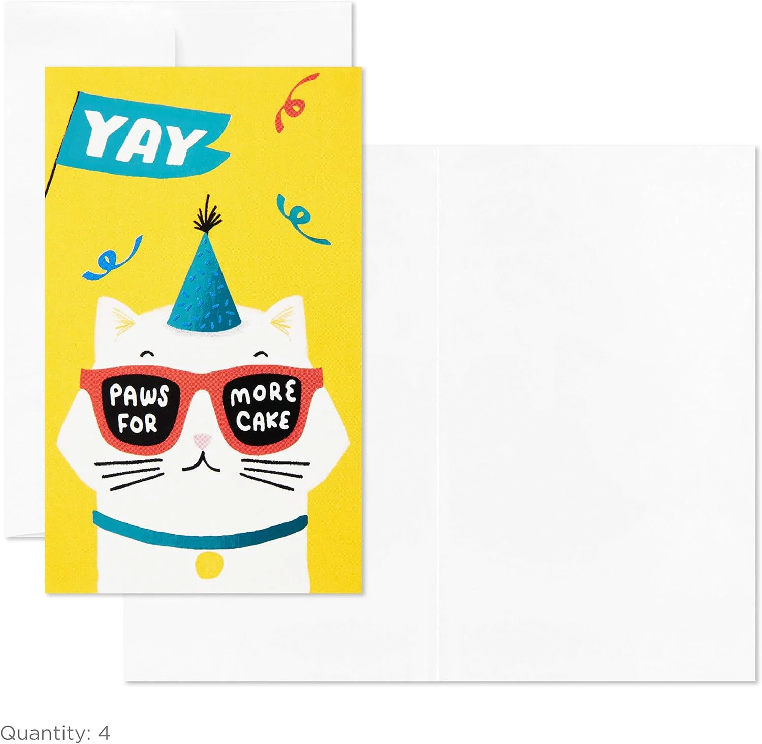 Hallmark Pack of 12 Assorted Mini Birthday Cards, 2.25" x 3.5" Cards with Envelopes (Llamas, Zebras, Dogs, Cats) - Image 10