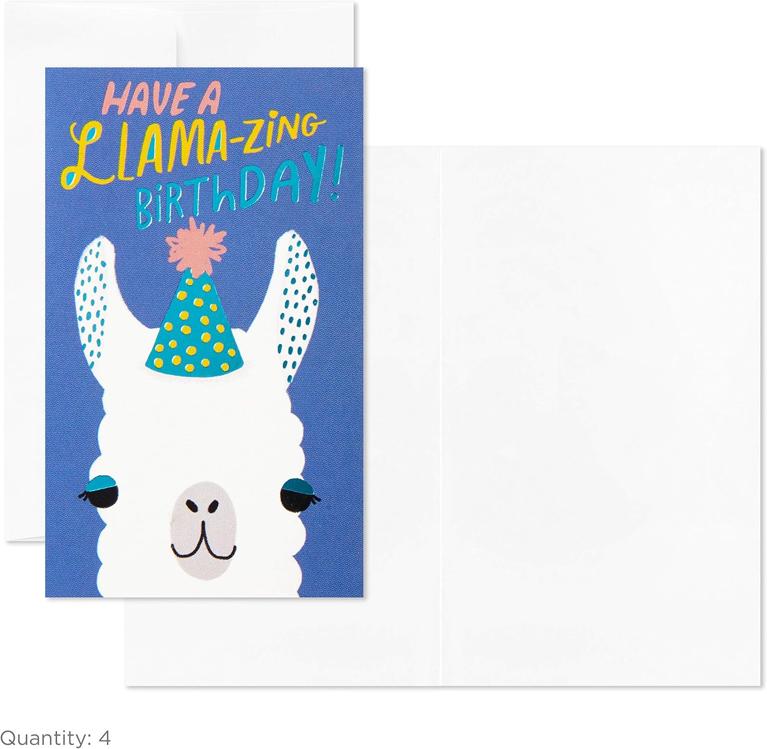 Hallmark Pack of 12 Assorted Mini Birthday Cards, 2.25" x 3.5" Cards with Envelopes (Llamas, Zebras, Dogs, Cats) - Image 4