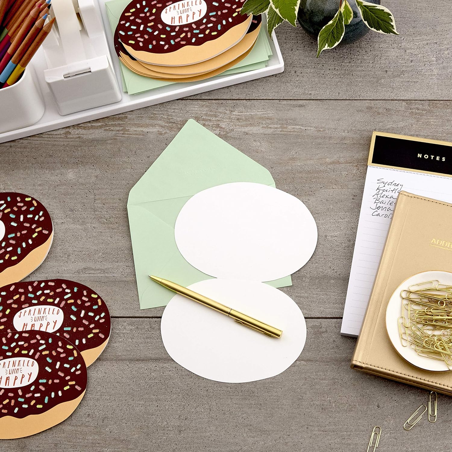 Hallmark Pack of Blank Cards, Donuts (15 Cards with Envelopes) - Image 4