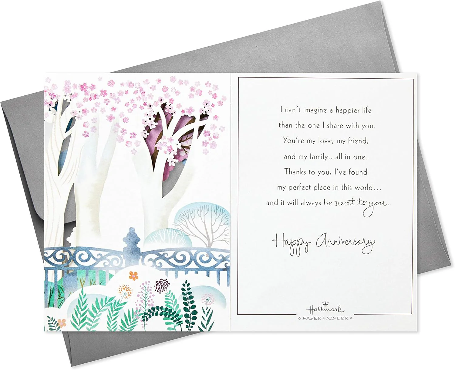Hallmark Paper Wonder Displayable Pop Up Anniversary Card (Paris) - Image 4