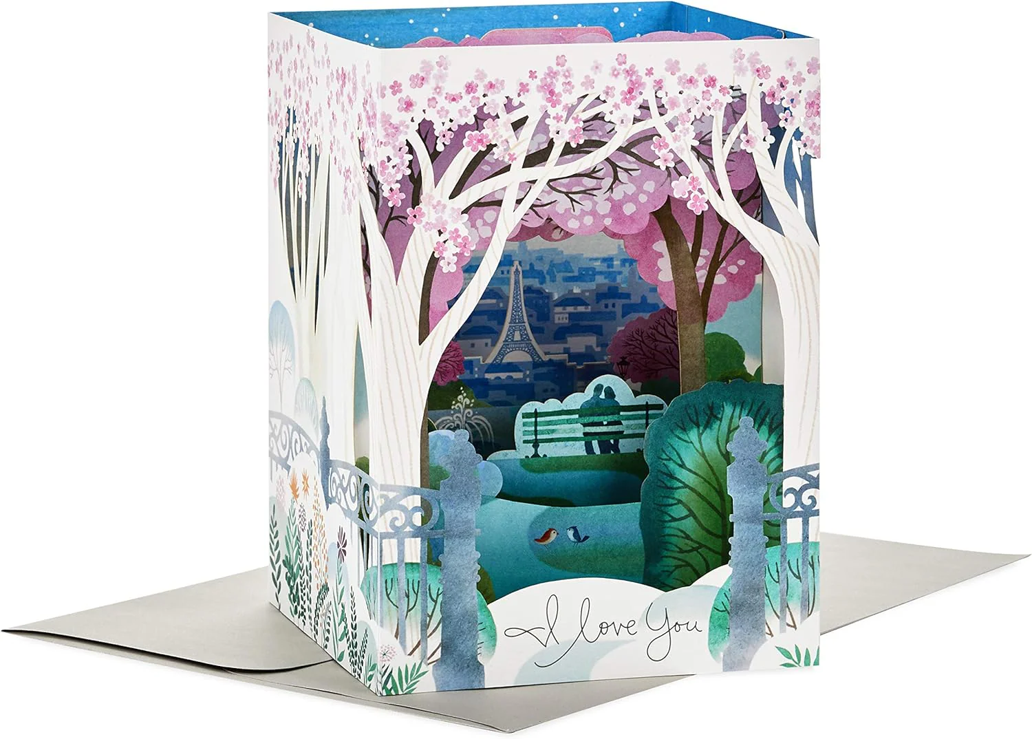 Hallmark Paper Wonder Displayable Pop Up Anniversary Card (Paris) - Image 5