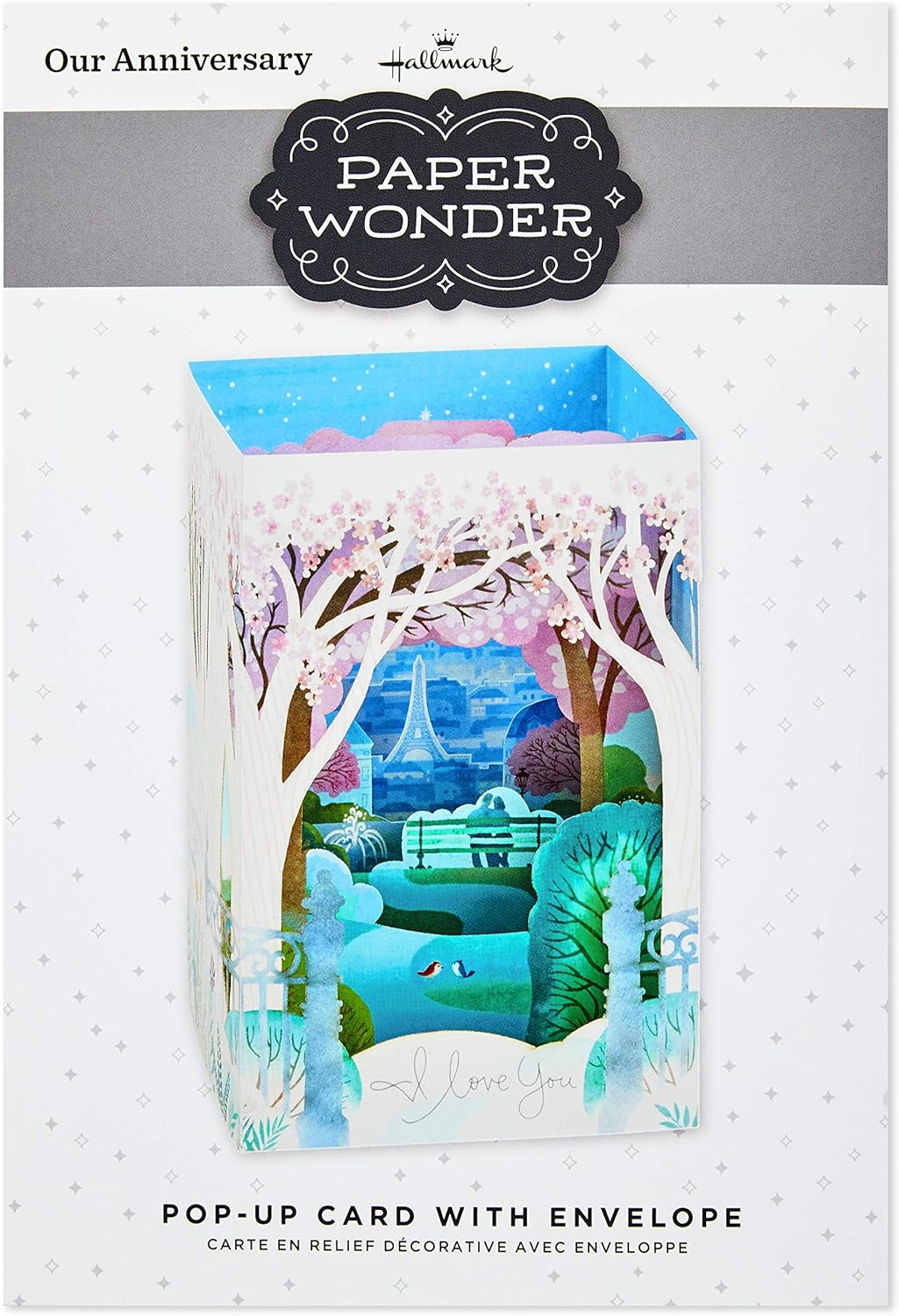 Hallmark Paper Wonder Displayable Pop Up Anniversary Card (Paris) - Image 7