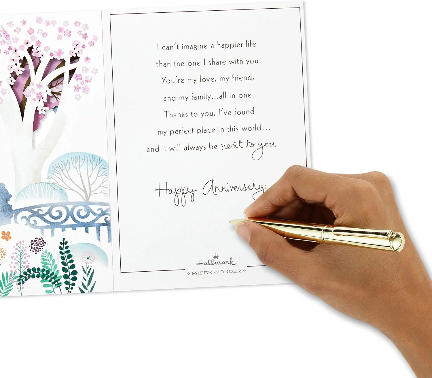 Hallmark Paper Wonder Displayable Pop Up Anniversary Card (Paris) - Image 8