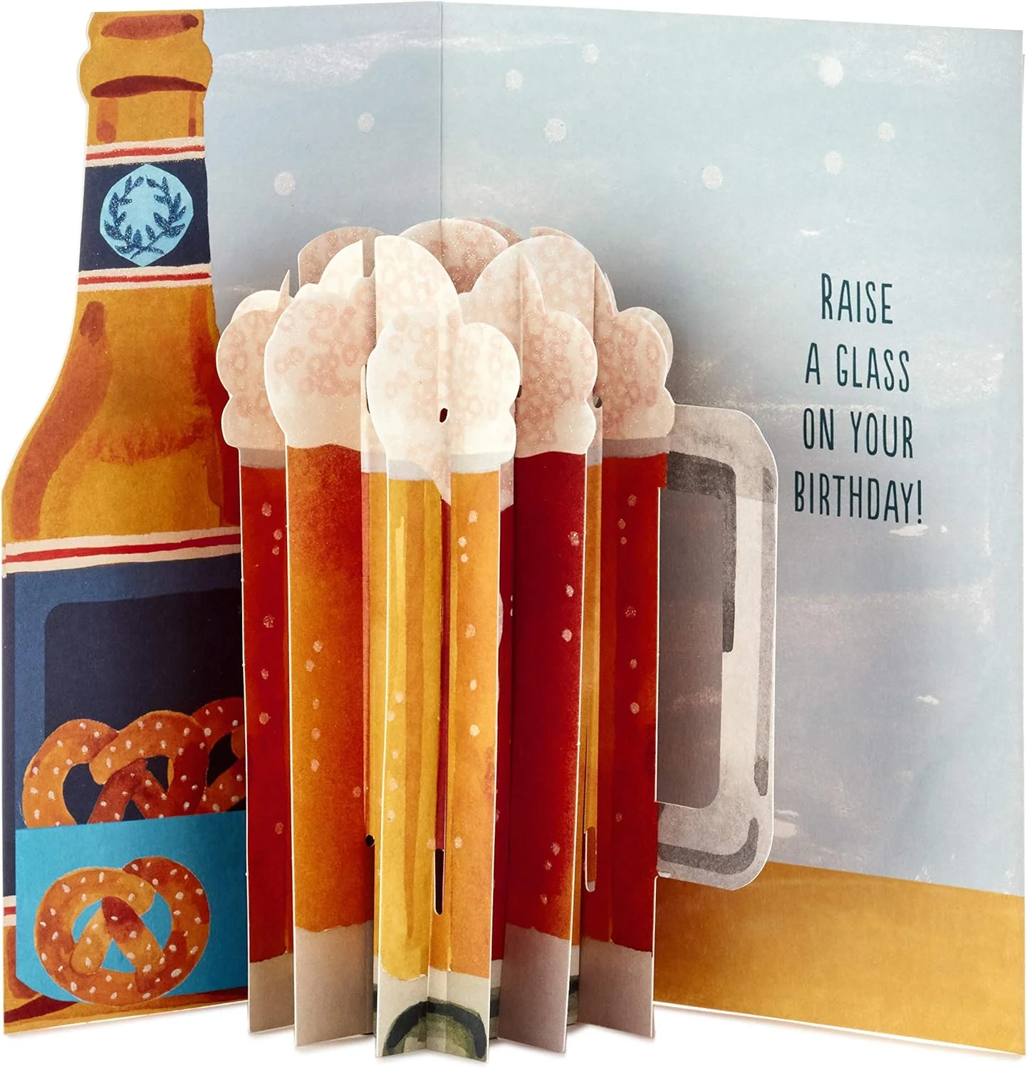 Hallmark Paper Wonder Displayable Pop Up Birthday Card (Beer) - Image 3