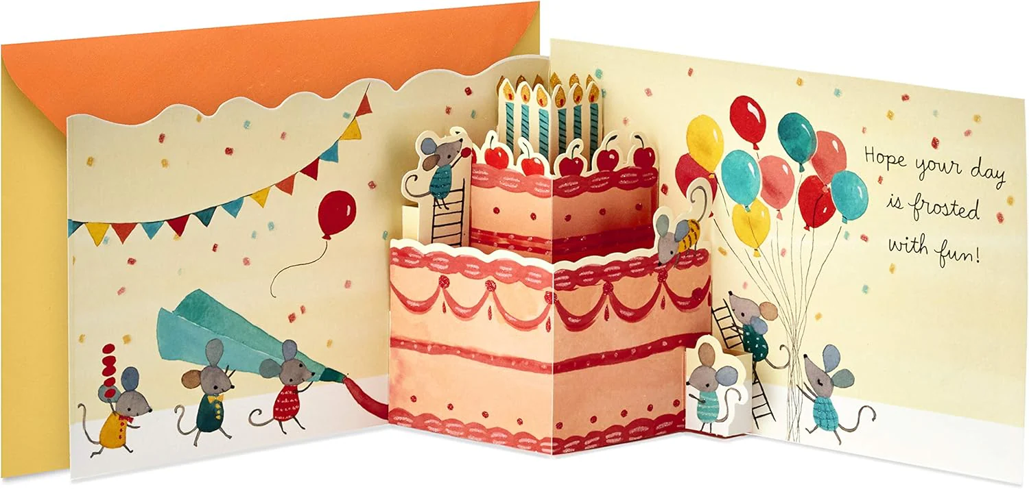 Hallmark Paper Wonder Pop Up Birthday Card (Birthday Mice) - Image 5