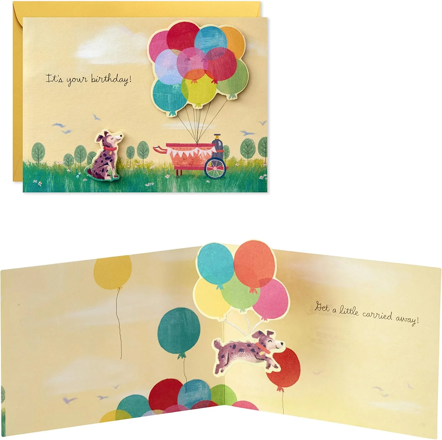 Hallmark Paper Wonder Pop Up Birthday Card (Get Carried Away) - Image 4