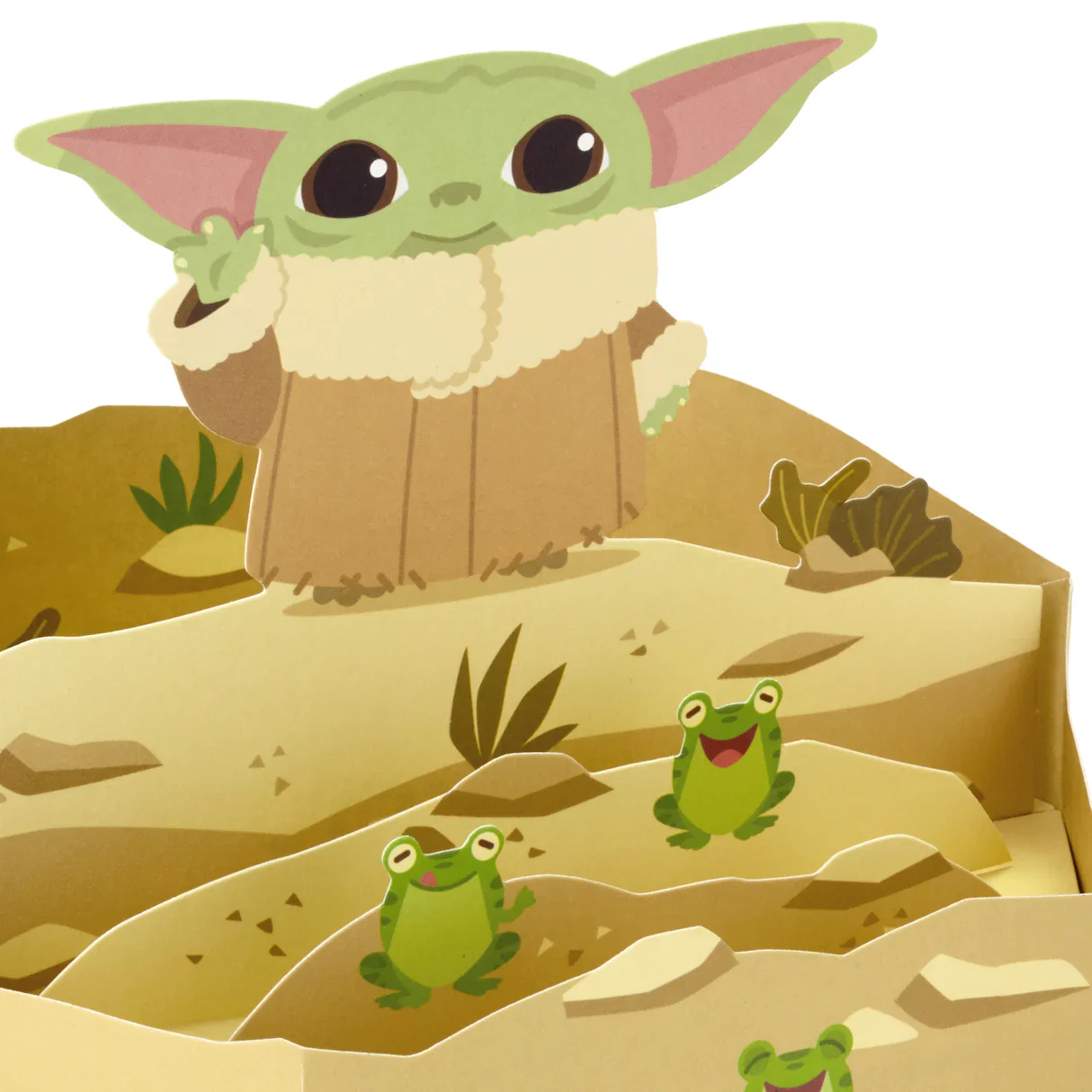 Hallmark Paper Wonder Star Wars™ Baby Yoda Pop Up Father's Day Card, Birthday Card, or Any Occasion (Reaching Out) - Image 3