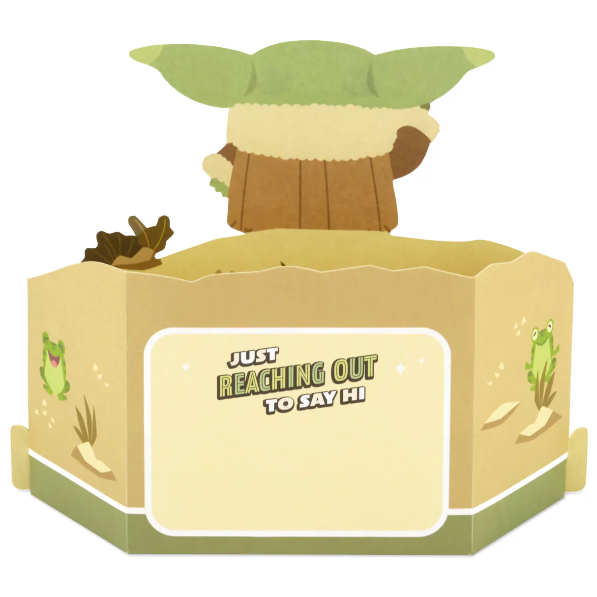 Hallmark Paper Wonder Star Wars™ Baby Yoda Pop Up Father's Day Card, Birthday Card, or Any Occasion (Reaching Out) - Image 4