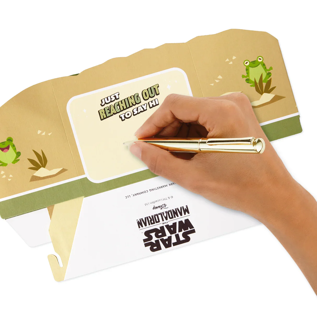 Hallmark Paper Wonder Star Wars™ Baby Yoda Pop Up Father's Day Card, Birthday Card, or Any Occasion (Reaching Out) - Image 6