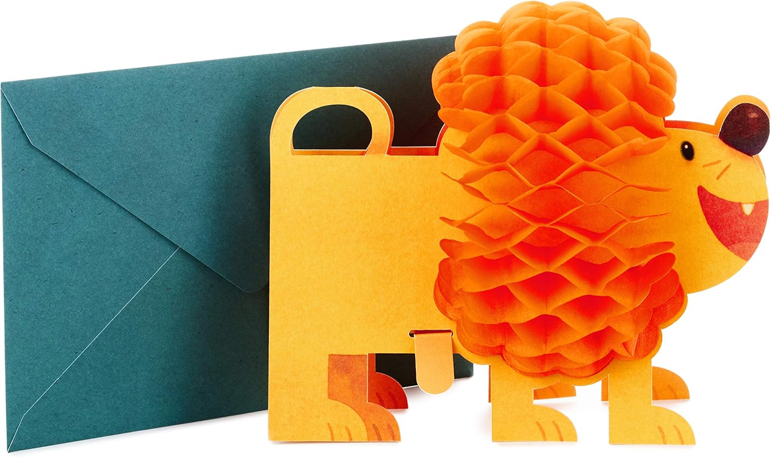 Hallmark Pop Up Birthday Card (3D Honeycomb Lion) - Image 3
