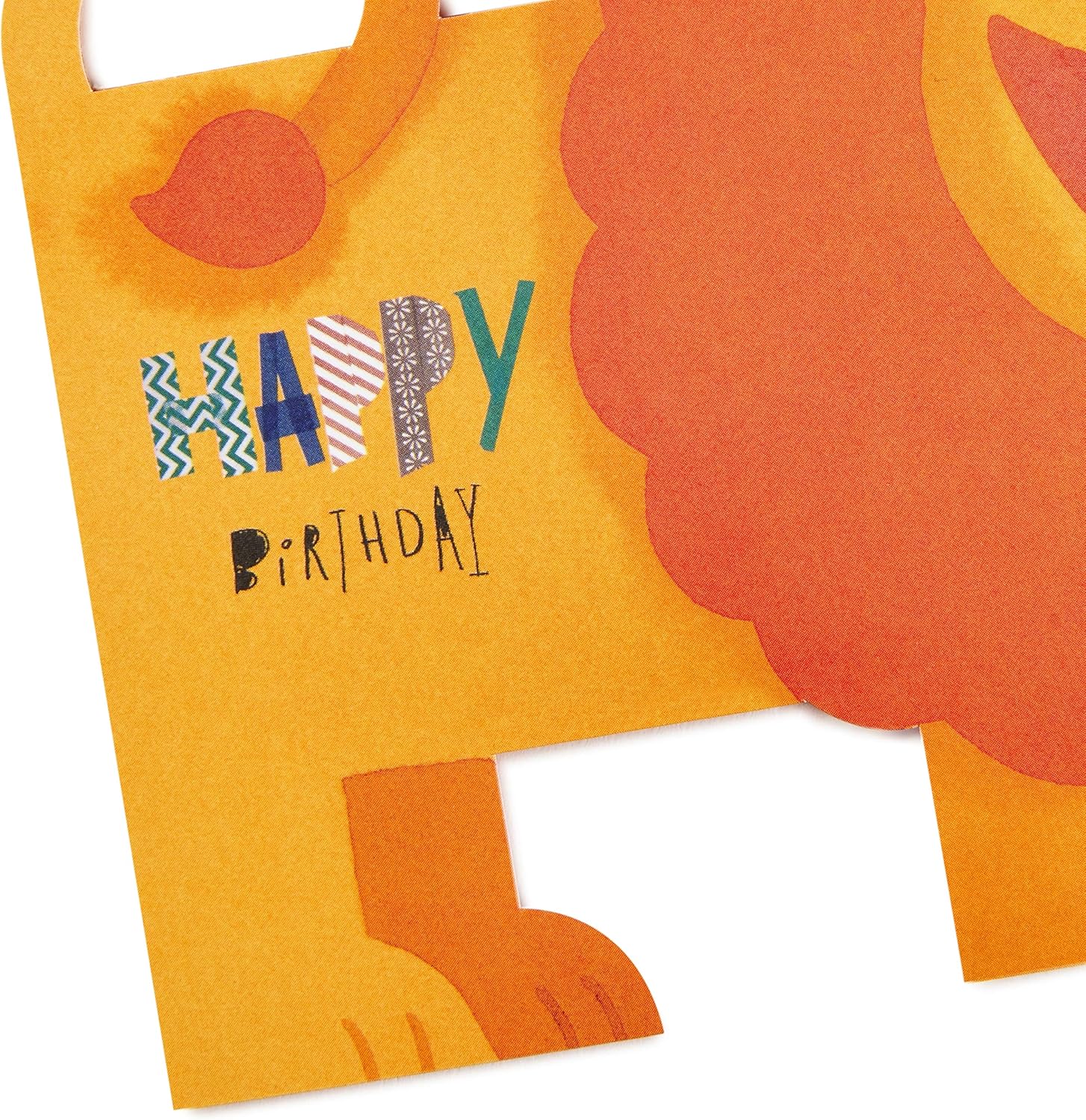 Hallmark Pop Up Birthday Card (3D Honeycomb Lion) - Image 4