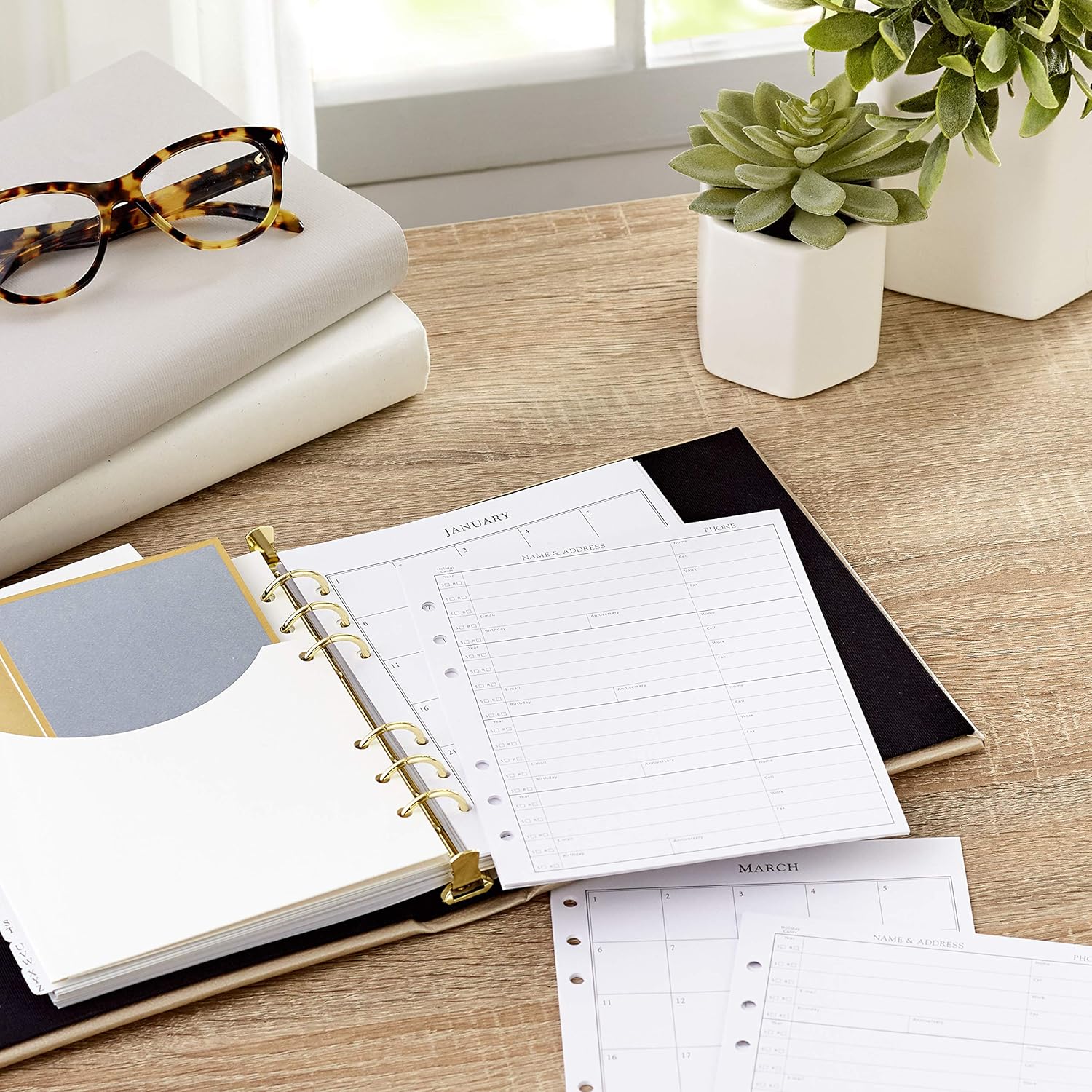 Hallmark Refillable Address Book (Cream) - Image 5
