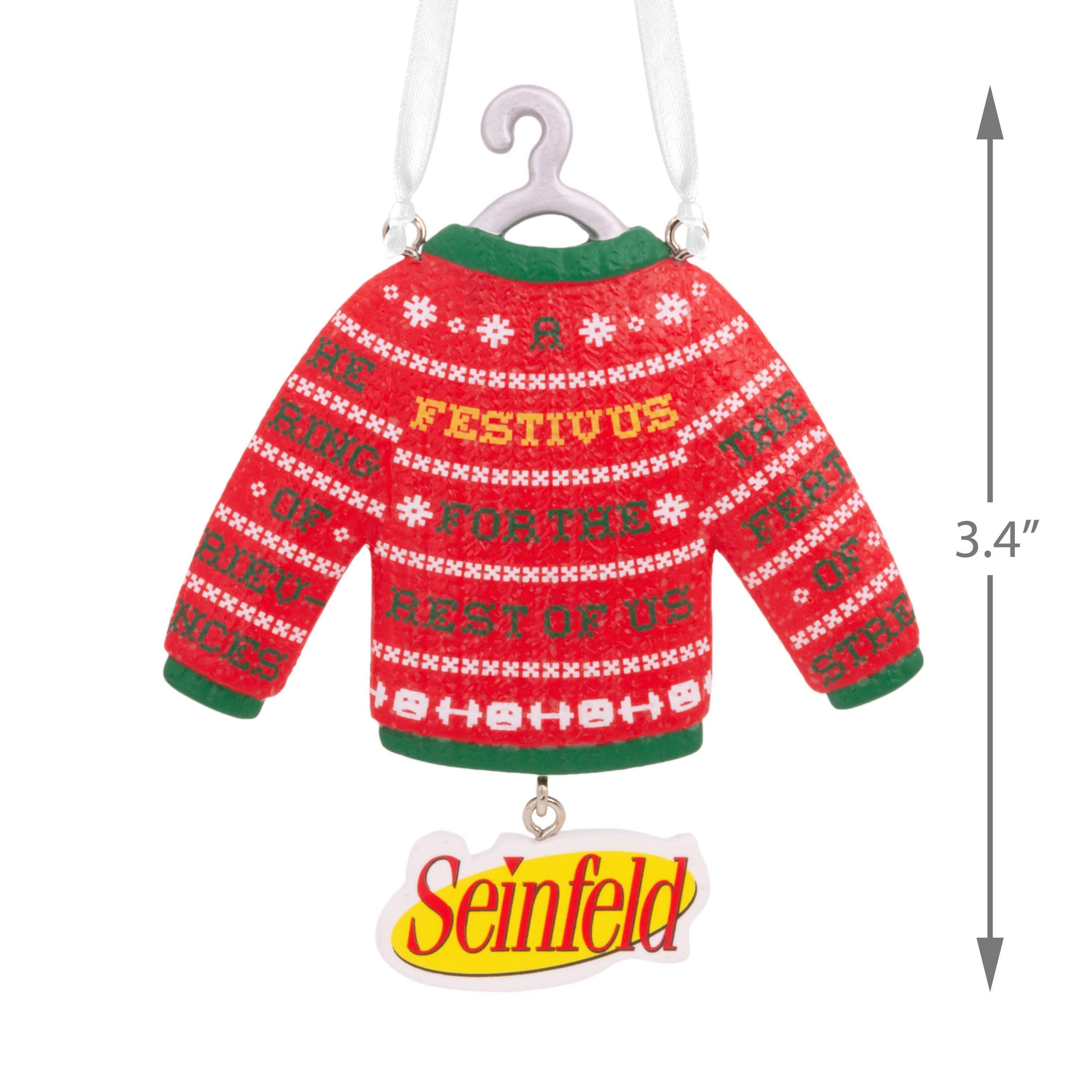 Seinfeld Festivus for the Rest of Us Sweater - Hallmark Christmas Ornament - Image 5
