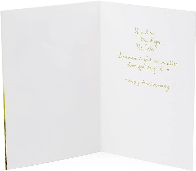 Hallmark Signature Anniversary Greeting Card (Wooden You & Me) - Image 2