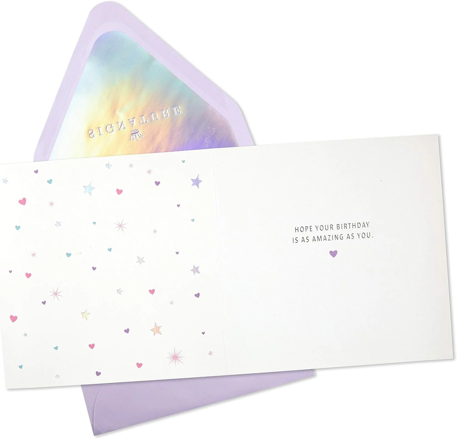 Hallmark Signature Birthday Card for Women (Magical Unicorns) - Image 2