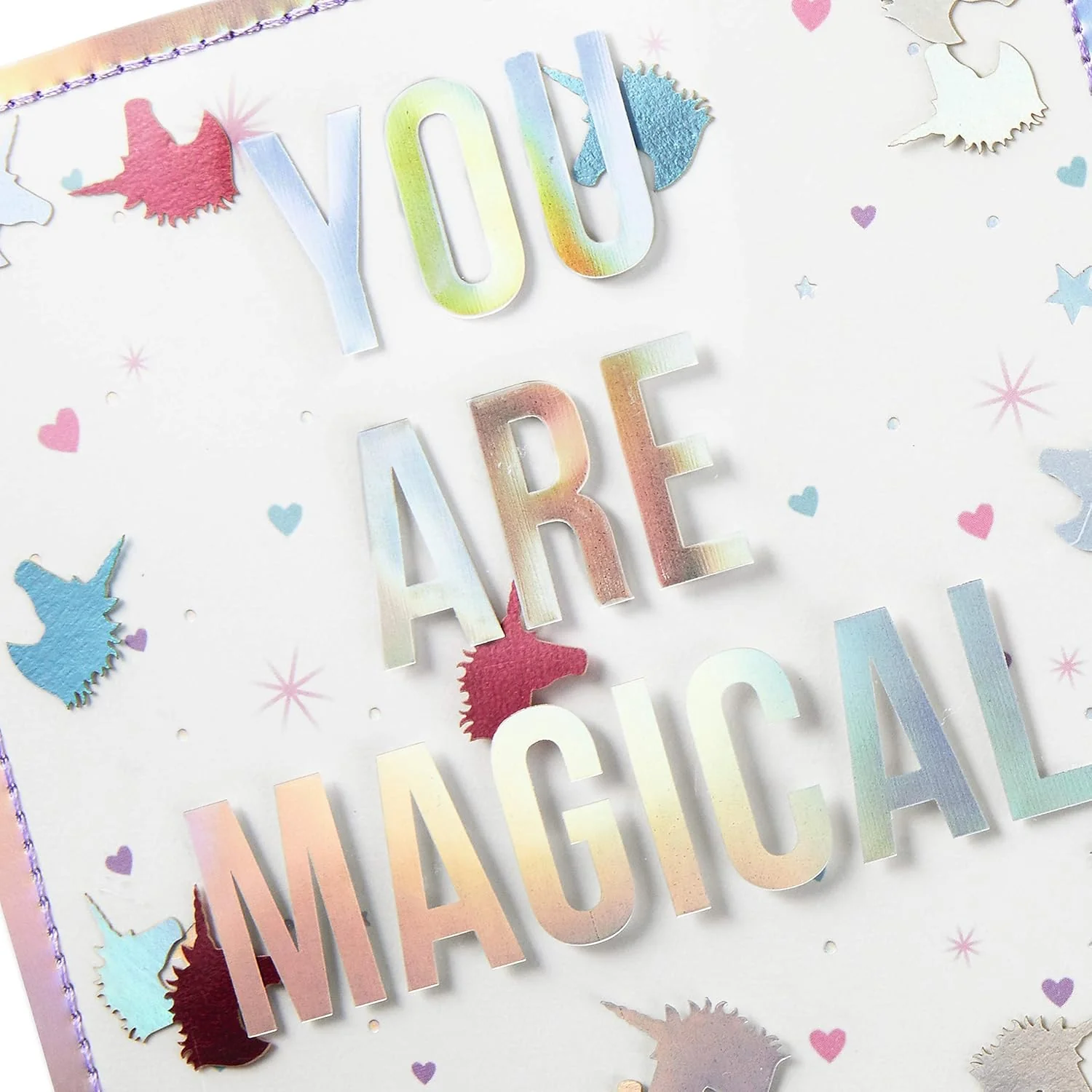 Hallmark Signature Birthday Card for Women (Magical Unicorns) - Image 3