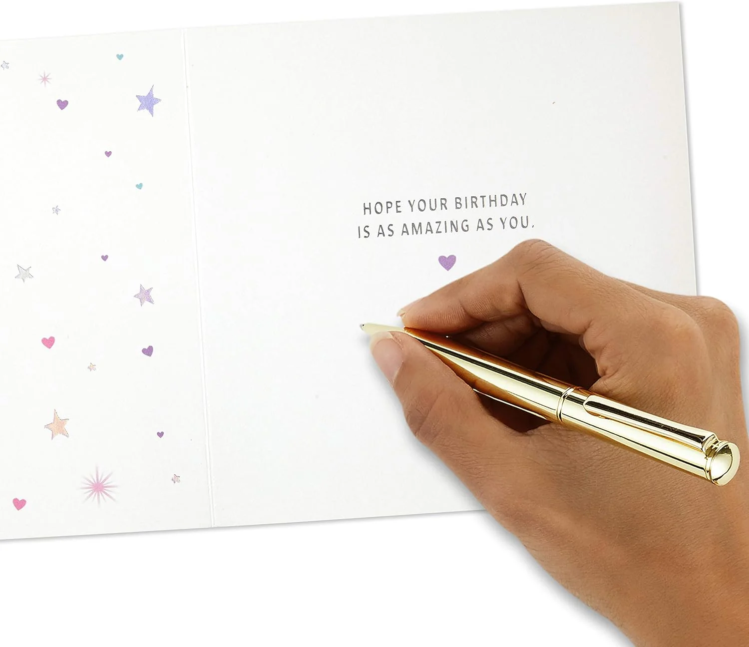Hallmark Signature Birthday Card for Women (Magical Unicorns) - Image 5