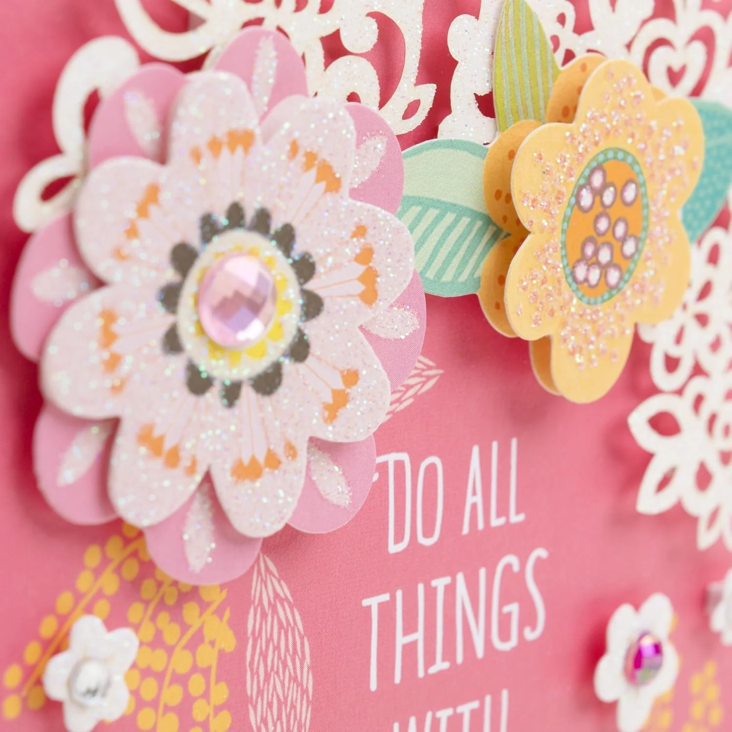 Hallmark Signature Birthday Greeting Card (Scattered Flowers) - Image 3