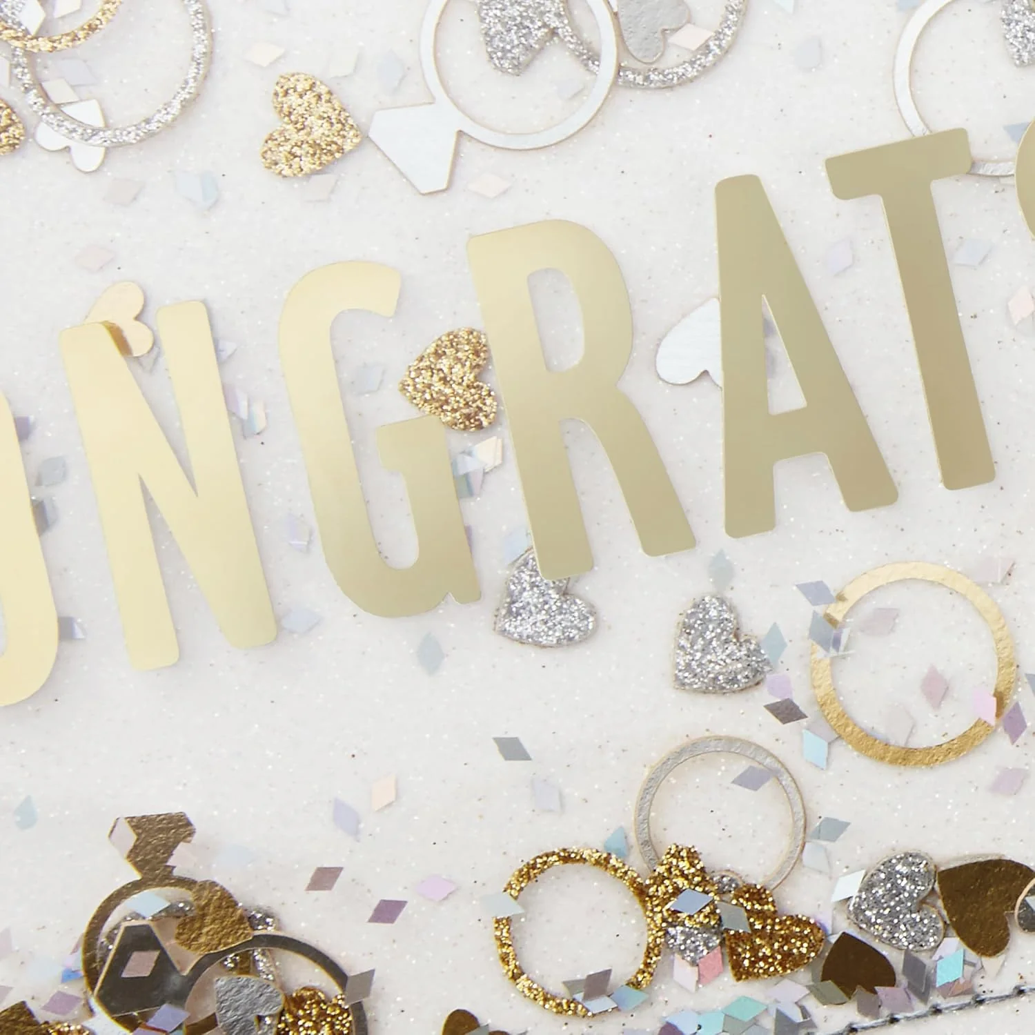 Hallmark Signature Congratulations Engagement Card, Bridal Shower Card, Wedding Card (Congrats Confetti) - Image 4