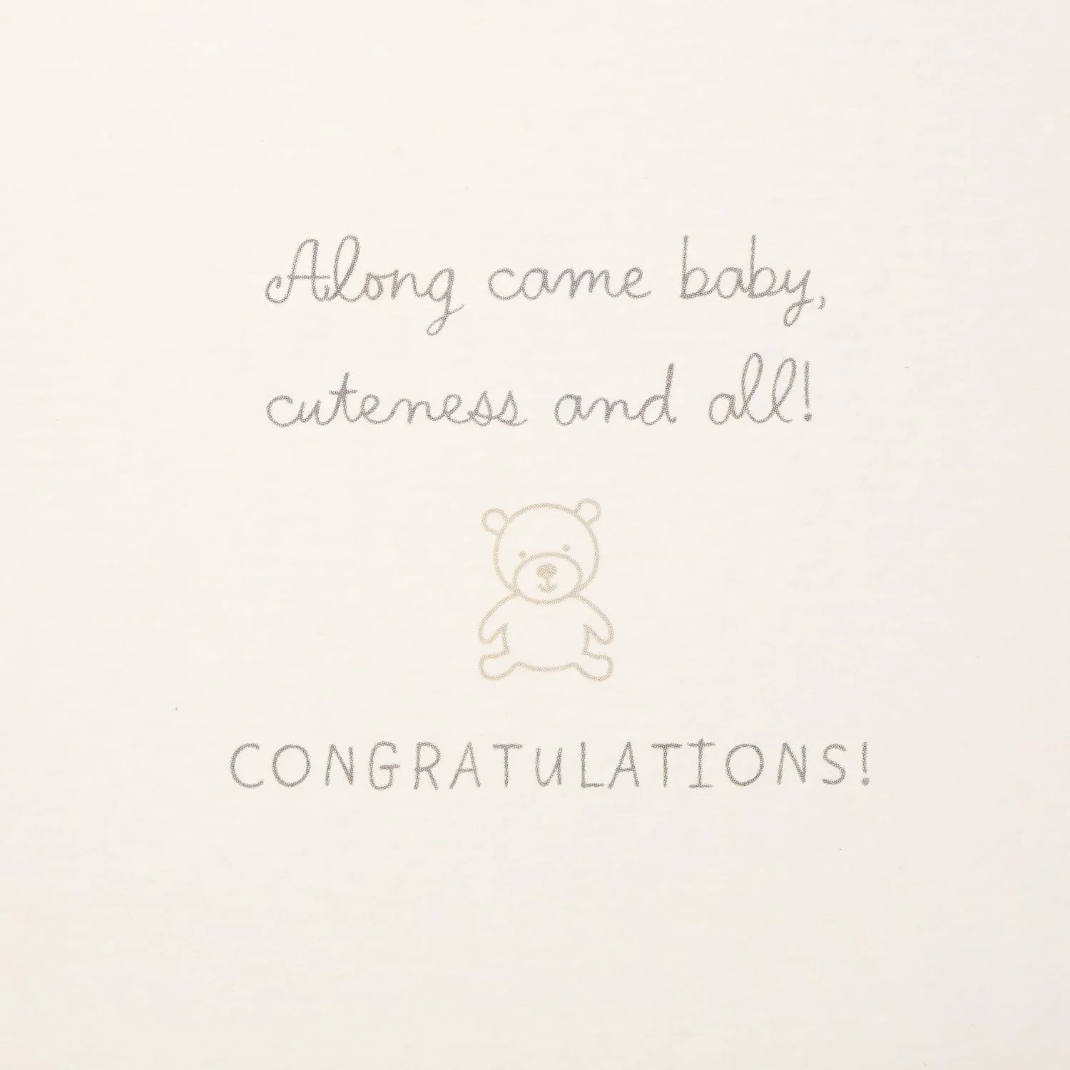Hallmark Signature Congratulations Greeting Card for New Baby (Stroller) - Image 4