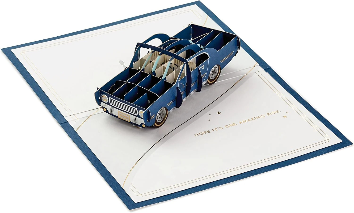 Hallmark Signature Paper Wonder Pop Up Birthday Card (Classic Car, Amazing Ride) - Image 6